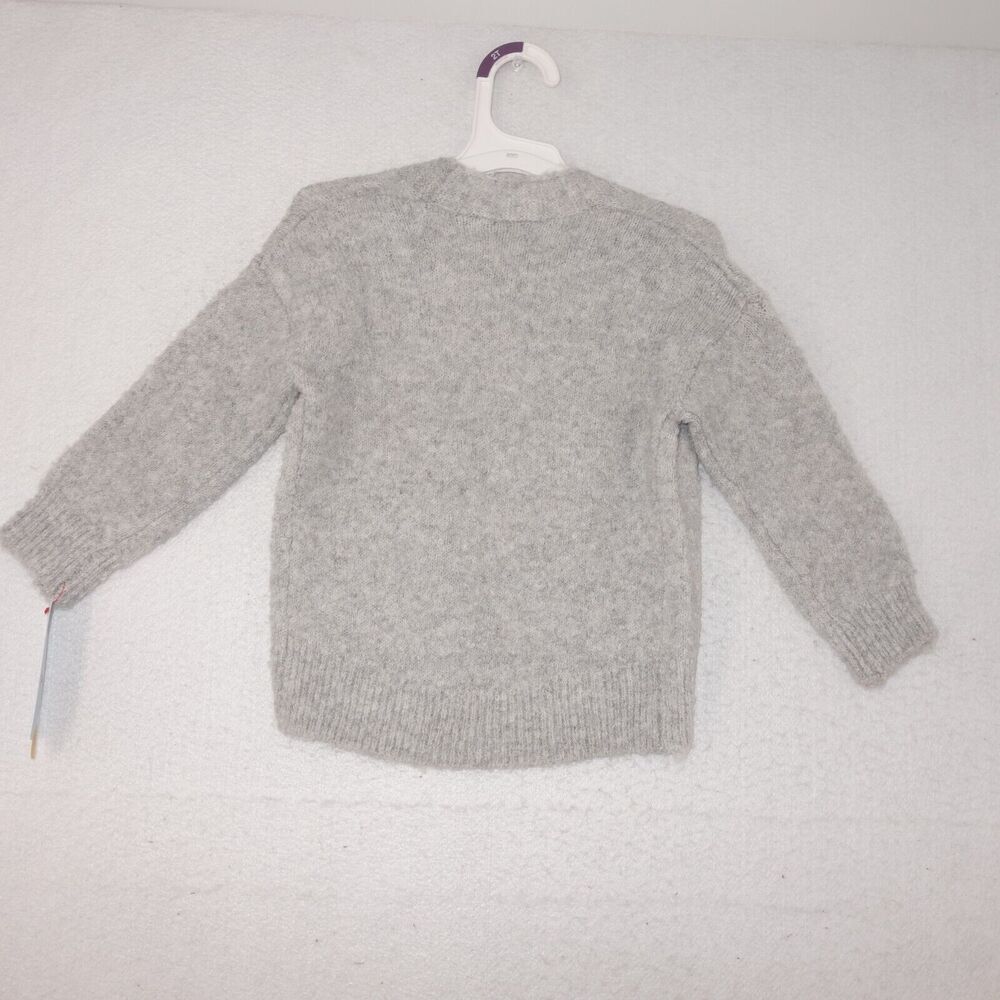 NEW Cat & Jack Super Soft Cardigan Sweater Toddler Girl’s Size 2T Gray Boho - Picture 7 of 7